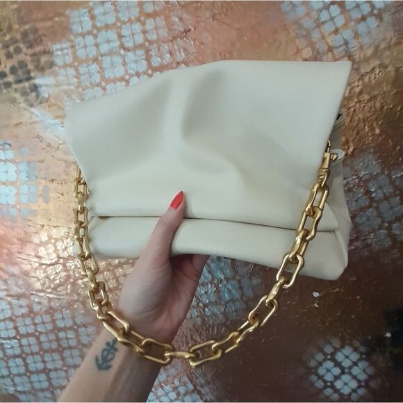 NWOT Zara Faux Leather Slouchy Shoulder Bag - Picture 5 of 15